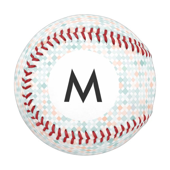 Balle De Baseball Arrière - plan Abstrait monogramme avec petites ta (Devant Gauche)