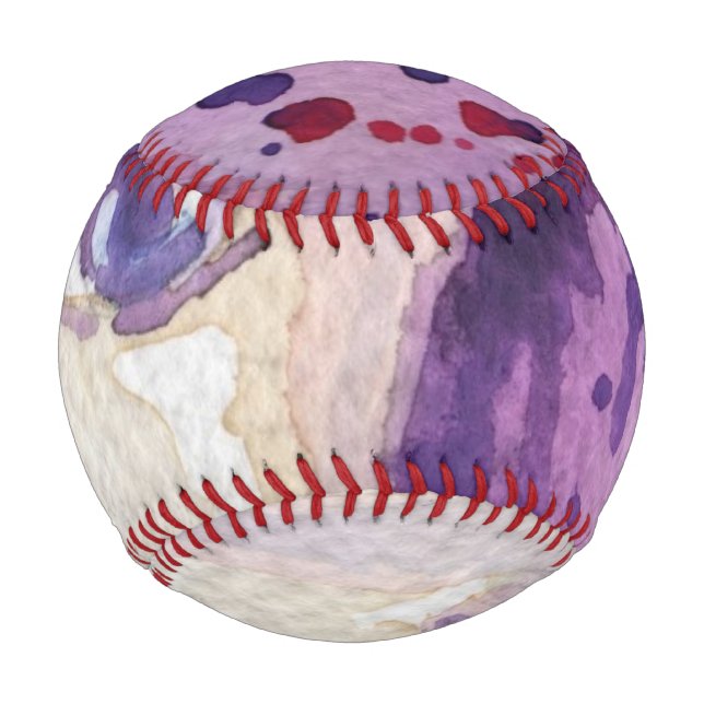 Balle De Baseball Arrière - plan aquarelle peint (Devant)