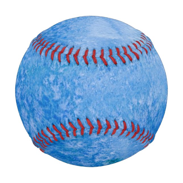Balle De Baseball Arrière - plan d'aquarelle bleu (Devant)