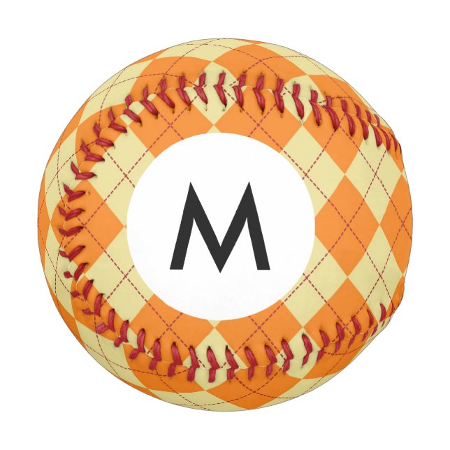 Balle De Baseball Arrière - plan de transpirateur de monogramme (Devant Gauche)