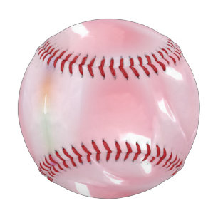 Balle De Baseball arrière - plan en plastique rose clair