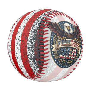 Balle De Baseball Art de baseball patriotique Bold Freedom 250