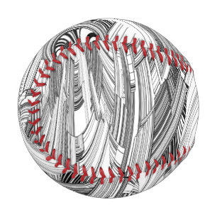 Balle De Baseball Art moderne créatif noir et blanc