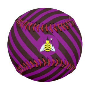 Balle De Baseball Assistant Abeille magique d'Halloween Purple et ba