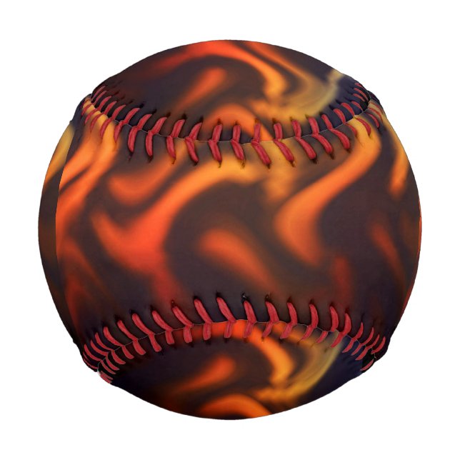 Balle De Baseball Au Feu - Baseball-Design 2 (Dos)