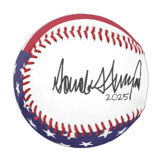 Balle De Baseball Autographe du président Donald Trump 2025