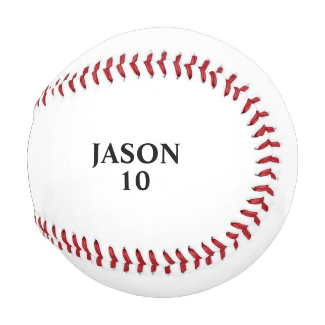 Balle De Baseball Avant/arrière - Joueur et équipe (Devant Droite)