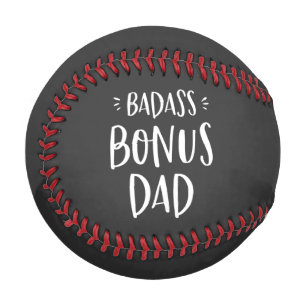 Balle De Baseball Badass Bonus Papa Cool Stepdad Cadeau pour Stepfat