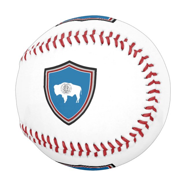 Balle De Baseball Bal de baseball du bouclier du Wyoming (Devant Droite)
