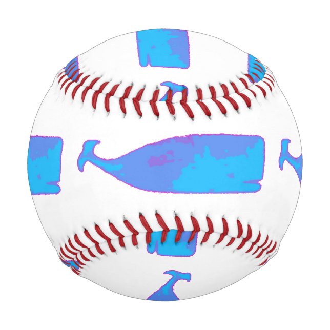 Balle De Baseball baleines bleues customisées Thunder_Cove n'importe (Devant)