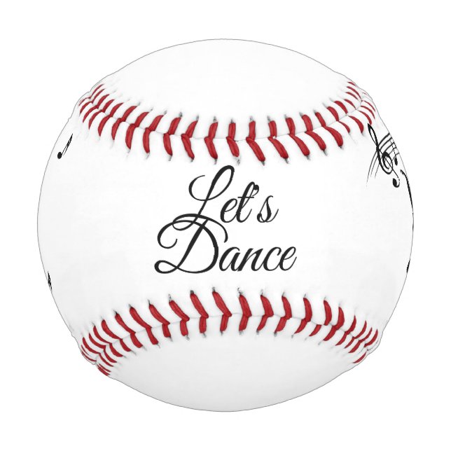 Balle De Baseball Ballerine Danse avec moi Note de musique (Devant)