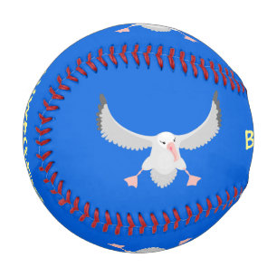 Balle De Baseball Bande dessinée de l'oiseau mûre albatros