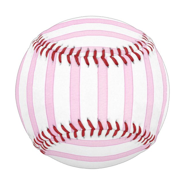 Balle De Baseball Bandes d'aquarelle rose Arrière - plan (Devant)