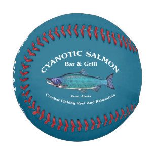 Balle De Baseball Bar et Grill Saumon Cyanotique