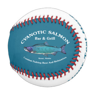 Balle De Baseball Bar et Grill Saumon Cyanotique