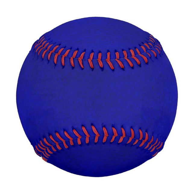 Balle De Baseball Base-ball bleu intense de lavage d'aquarelle (Devant)