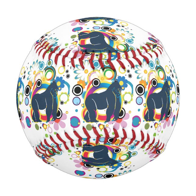 Balle De Baseball Baseball Abstrait de Gorilla (Devant)
