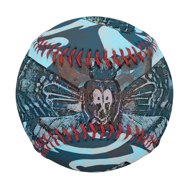 Balle De Baseball Baseball Abstrait Moth (Dos)
