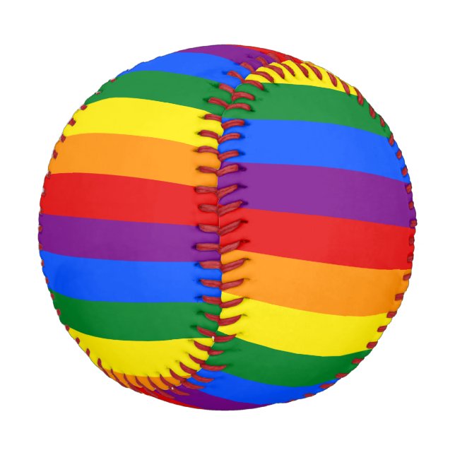 Balle De Baseball Baseball Arc-en-ciel coloré (Angle)