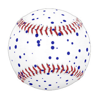 Balle De Baseball Baseball Bleu Pointillé Personnalisé