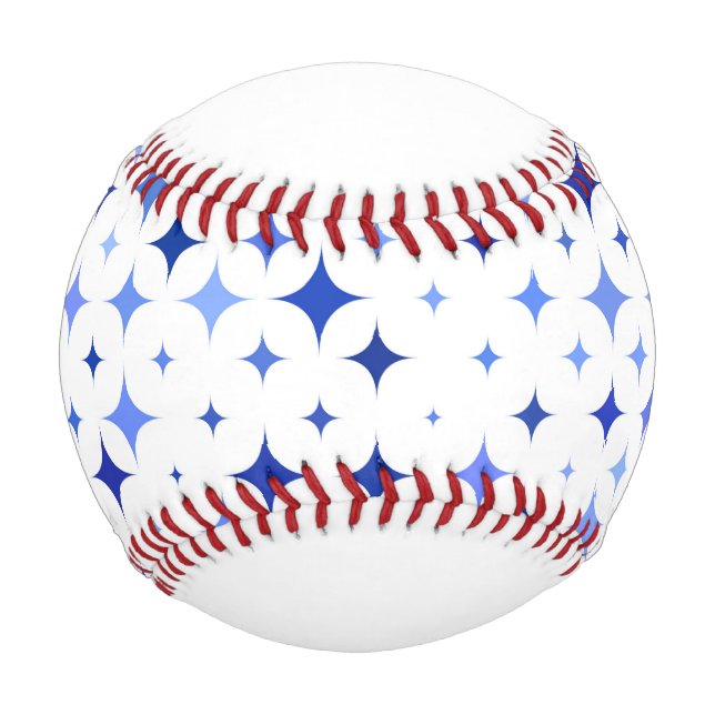 Balle De Baseball Baseball Blue Stars (Devant)