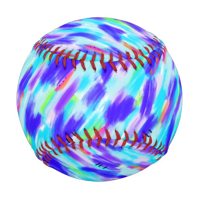 Balle De Baseball Baseball Chaos Coloré (Devant)