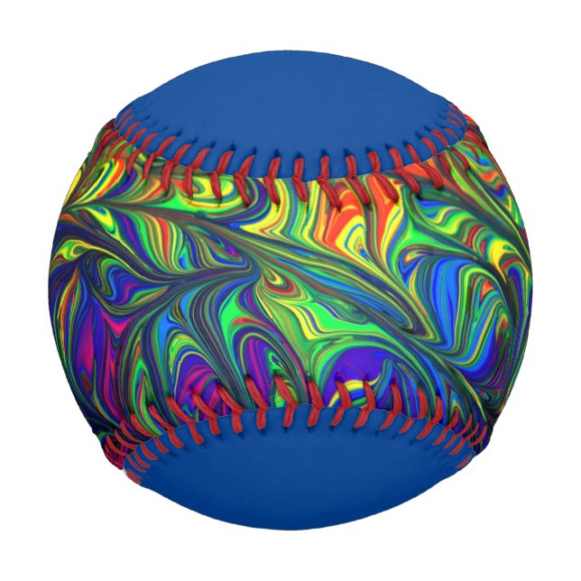 Balle De Baseball baseball coloré (Devant)