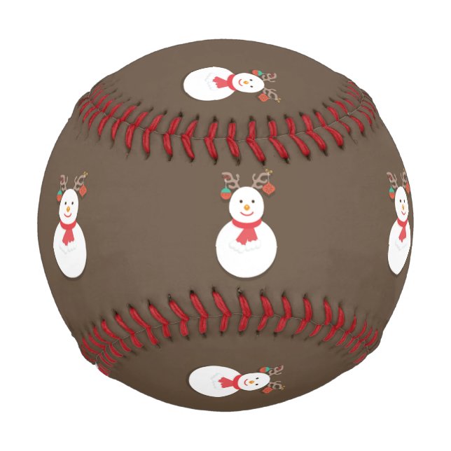 Balle De Baseball Baseball de bonhomme de neige (Devant)