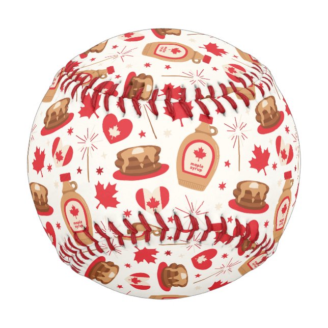 Balle De Baseball Baseball de fête du Canada (Devant)