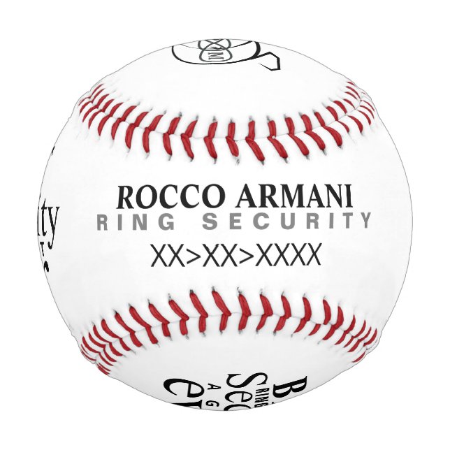 Balle De Baseball Baseball de porteur de bague (Dos)