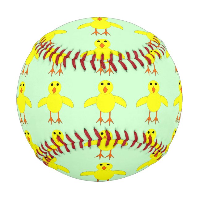 Balle De Baseball Baseball de poule mignonne de Pâques (Devant)