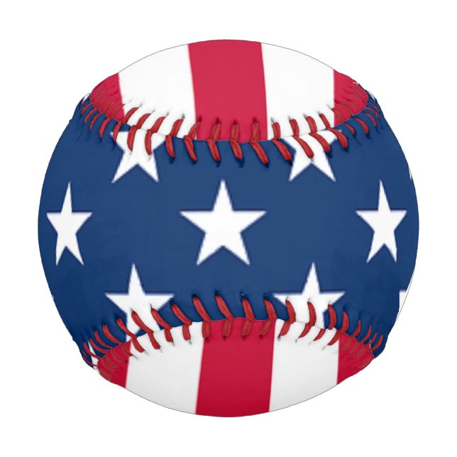 Balle De Baseball Baseball Drapeau Américain (Devant)