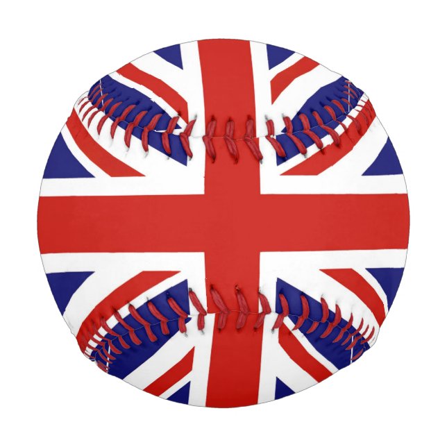 Balle De Baseball Baseball du drapeau britannique (Devant)