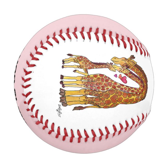 Balle De Baseball Baseball Famille Girafe  (Devant Gauche)