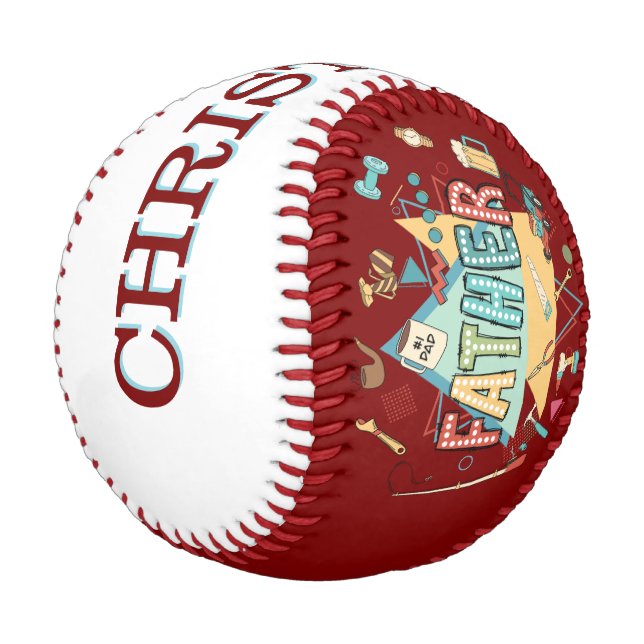 Balle De Baseball Baseball Fête des pères personnalisé (Angle)