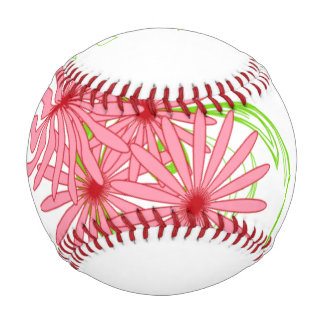 Balle De Baseball Baseball Floral Rose