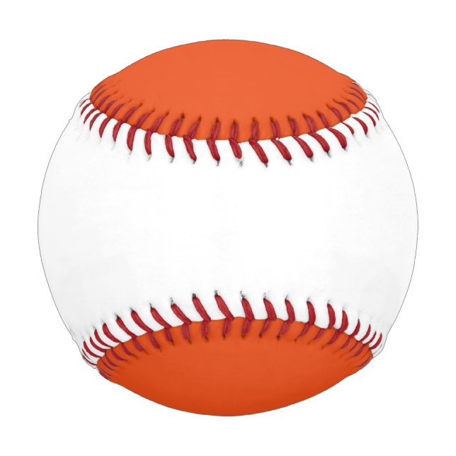 Balle De Baseball Baseball orange et blanc (Dos)