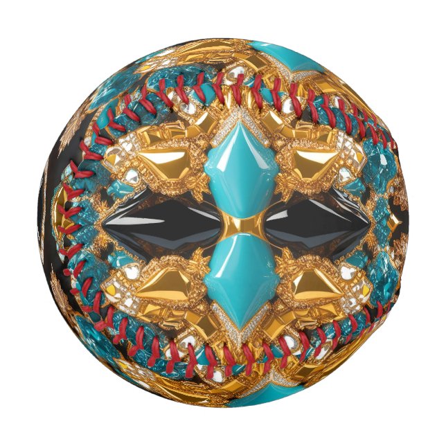 Balle De Baseball Baseball patriotique avec couleurs Bahamas (Devant Gauche)