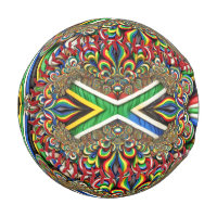 Baseball patriotique avec couleurs sud-africaines