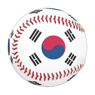 Balle De Baseball Baseball patriotique avec drapeau de la Corée du S
