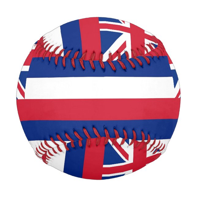 Balle De Baseball Baseball patriotique avec drapeau d'Hawaï, États-U (Dos)