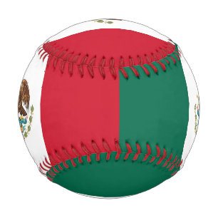 Balle De Baseball Baseball patriotique avec drapeau du Mexique
