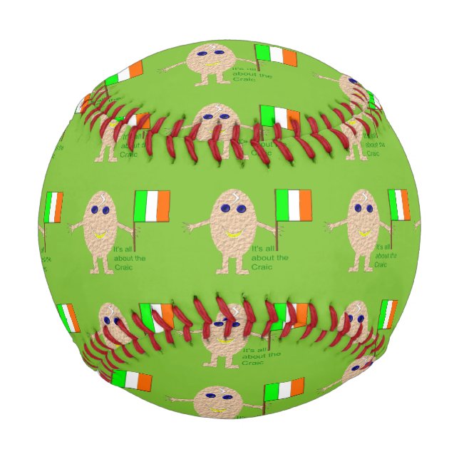 Balle De Baseball Baseball Patriotique Irish Egg (Devant)