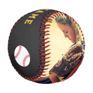 Balle De Baseball Baseball personnalisé avec nom d'équipe, numéro et