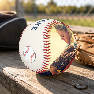 Balle De Baseball Baseball personnalisé avec nom d'équipe, numéro et
