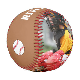 Balle De Baseball Baseball personnalisé avec nom, numéro et photo po