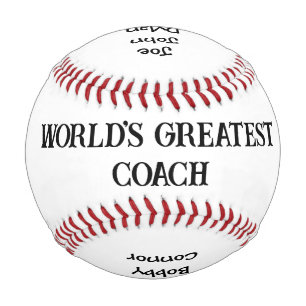 Balle De Baseball Baseball personnalisé Meilleur entraîneur du monde