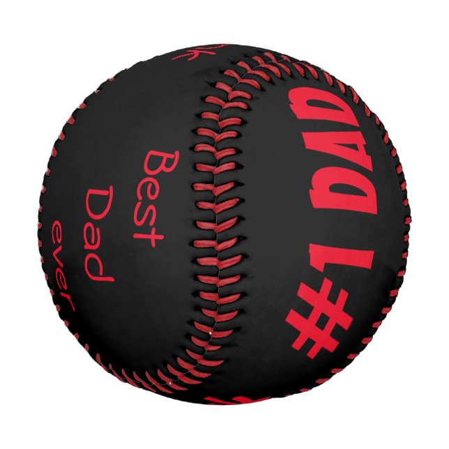 Balle De Baseball Baseball personnalisé/Meilleur papa (Angle)