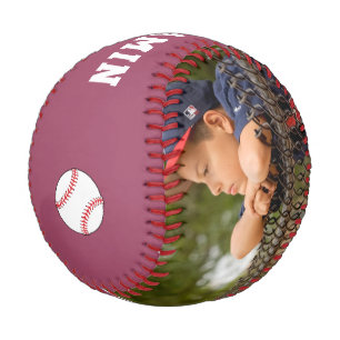 Balle De Baseball Baseball personnalisé pour enfants Nom Numéro Phot