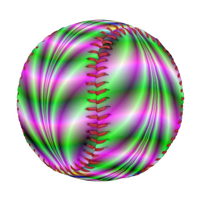 Balle De Baseball Baseball Psychedelic Neon Eye (Angle)